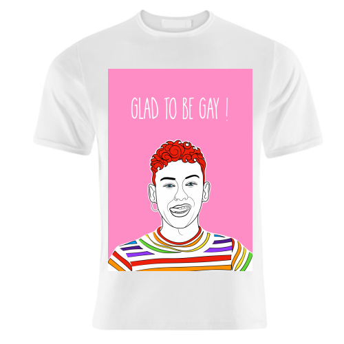 Glad To Be Gay ! - unique t shirt by Adam Regester