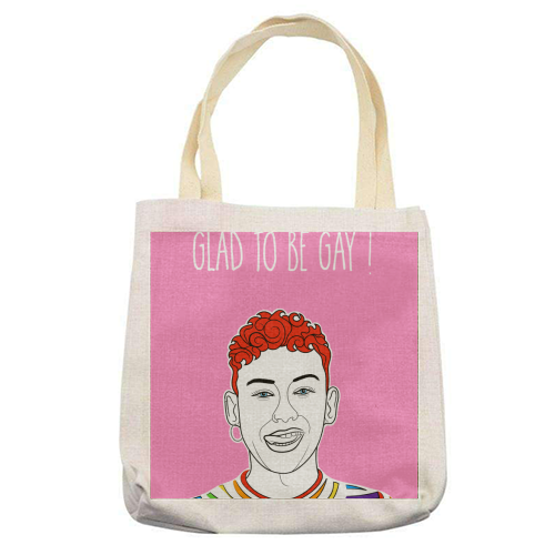 Glad To Be Gay ! - printed tote bag by Adam Regester