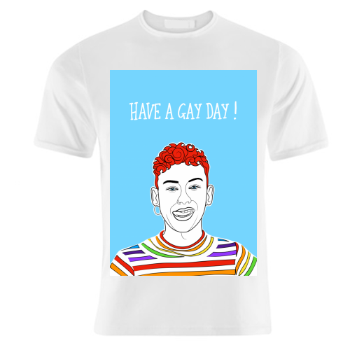 Have A Gay Day ! - unique t shirt by Adam Regester