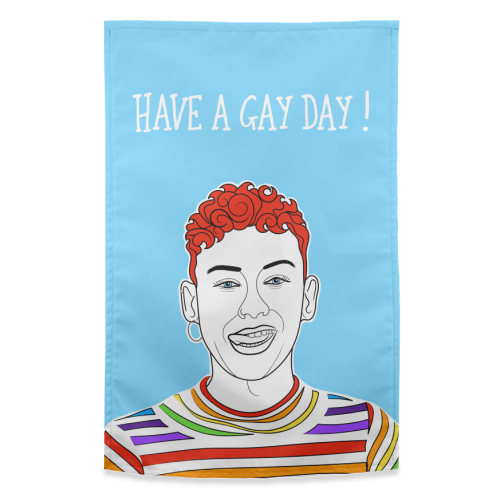 Have A Gay Day ! - funny tea towel by Adam Regester