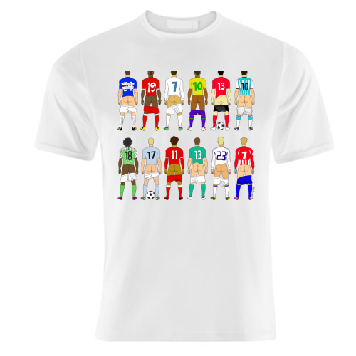 Soccer Butts - unique t shirt by Notsniw Art