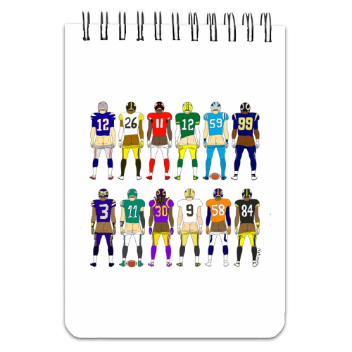 Football Butts - personalised A4, A5, A6 notebook by Notsniw Art