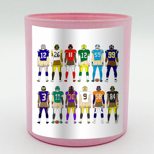 Football Butts - scented candle by Notsniw Art