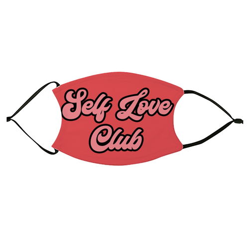 Self Love Club - face cover mask by Sarah Talbot-Goldman