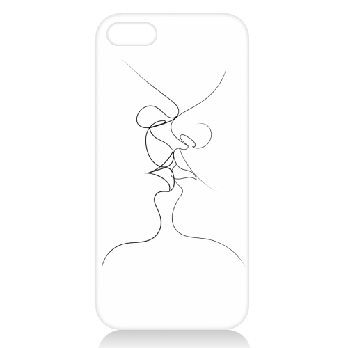 Tender Kiss on White - unique phone case by Adam Regester