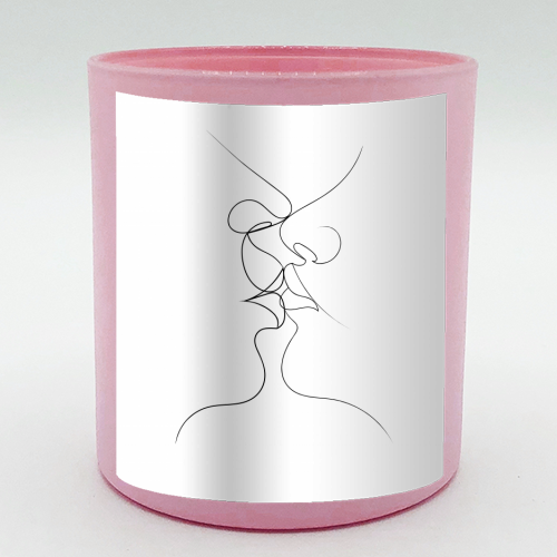 Tender Kiss on White - scented candle by Adam Regester