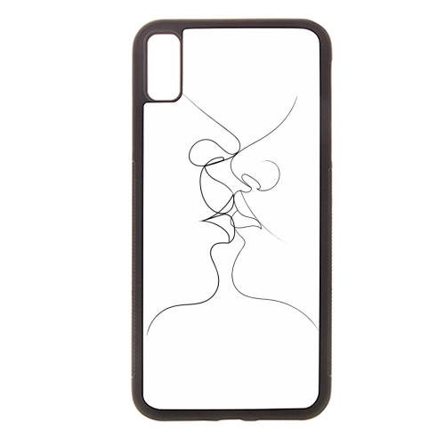 Tender Kiss on White - stylish phone case by Adam Regester