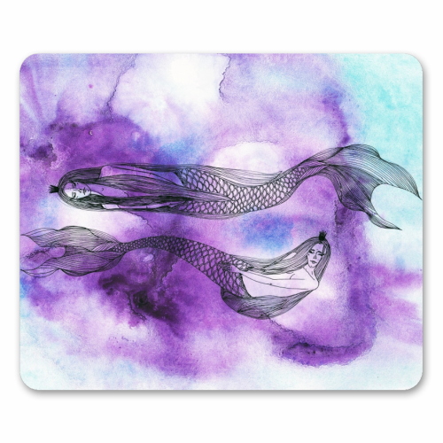 Two mermaids - funny mouse mat by Aleshka K