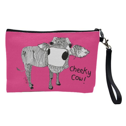 Cheeky Cow - pretty makeup bag by Casey Rogers