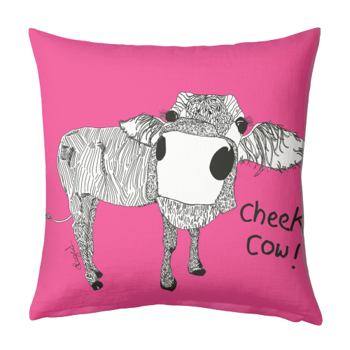 Cheeky Cow - designed cushion by Casey Rogers