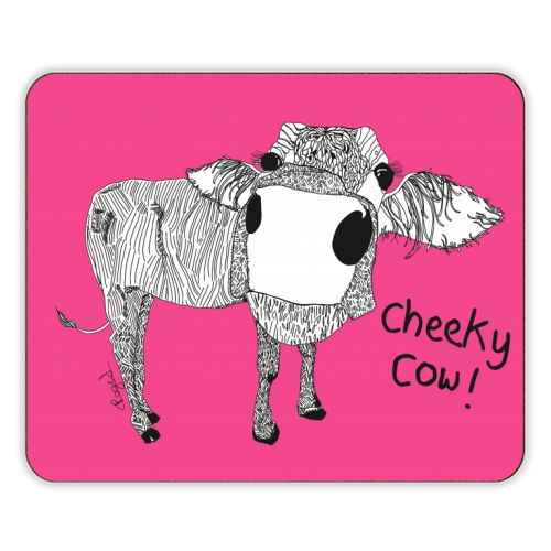 Cheeky Cow - designer placemat by Casey Rogers