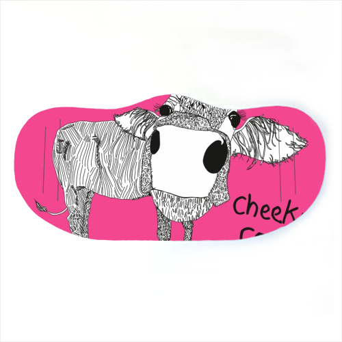 Cheeky Cow - face cover mask by Casey Rogers