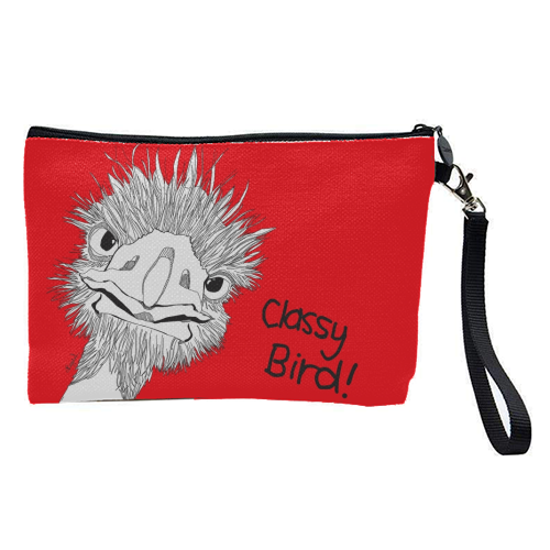 Classy Bird - pretty makeup bag by Casey Rogers