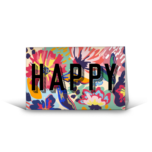 HAPPY - funny greeting card by The 13 Prints