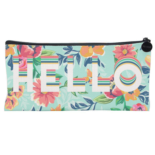 HELLO - flat pencil case by The 13 Prints