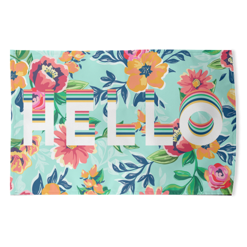 HELLO - funny tea towel by The 13 Prints