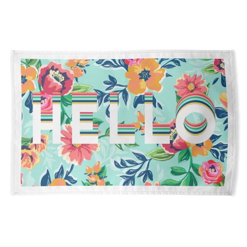 HELLO - funny tea towel by The 13 Prints