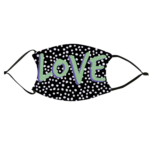 LOVE Print - face cover mask by The 13 Prints