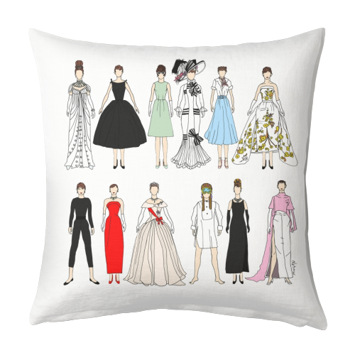 Audrey - designed cushion by Notsniw Art