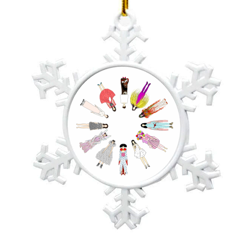 Bjork - snowflake decoration by Notsniw Art