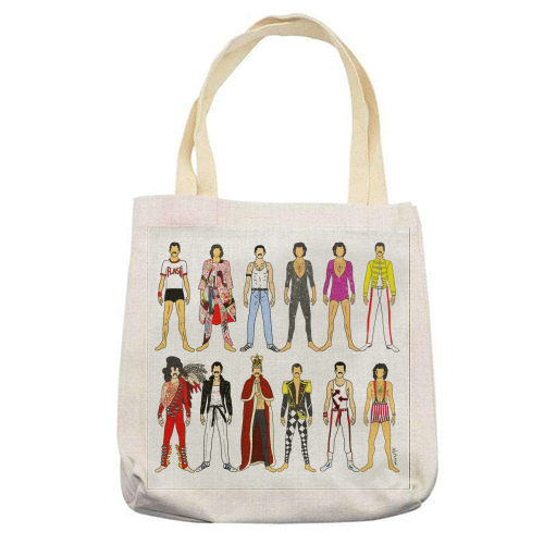 Freddie - printed tote bag by Notsniw Art