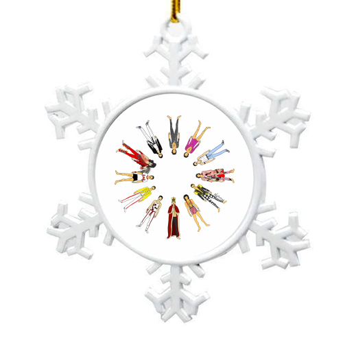 Freddie - snowflake decoration by Notsniw Art