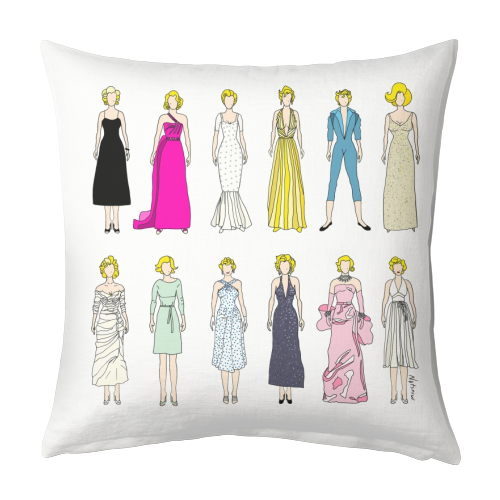 Marilyn - designed cushion by Notsniw Art