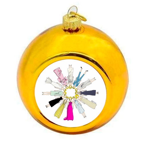 Marilyn - colourful christmas bauble by Notsniw Art
