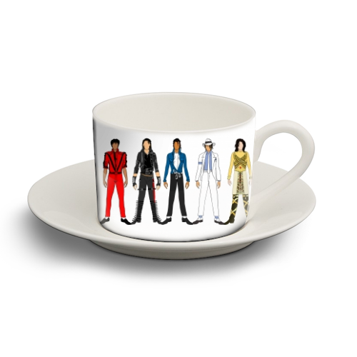 Michael - personalised cup and saucer by Notsniw Art