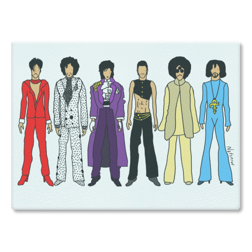 Prince - glass chopping board by Notsniw Art