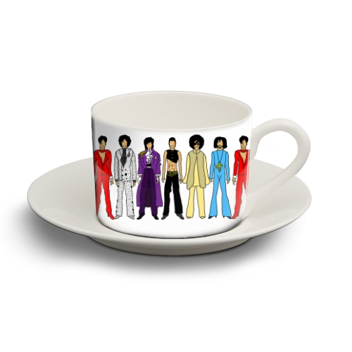 Prince - personalised cup and saucer by Notsniw Art
