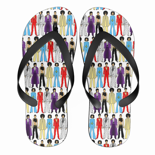 Prince - funny flip flops by Notsniw Art