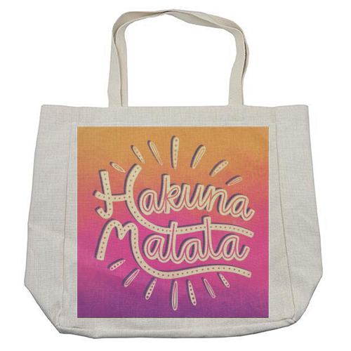 Hakuna Matata - cool beach bag by Katie Ruby Miller