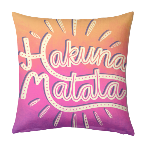 Hakuna Matata - designed cushion by Katie Ruby Miller
