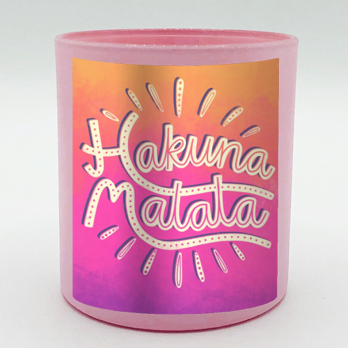 Hakuna Matata - scented candle by Katie Ruby Miller