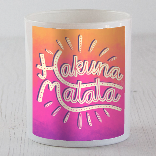 Hakuna Matata - scented candle by Katie Ruby Miller