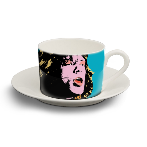 Mick - personalised cup and saucer by Wallace Elizabeth