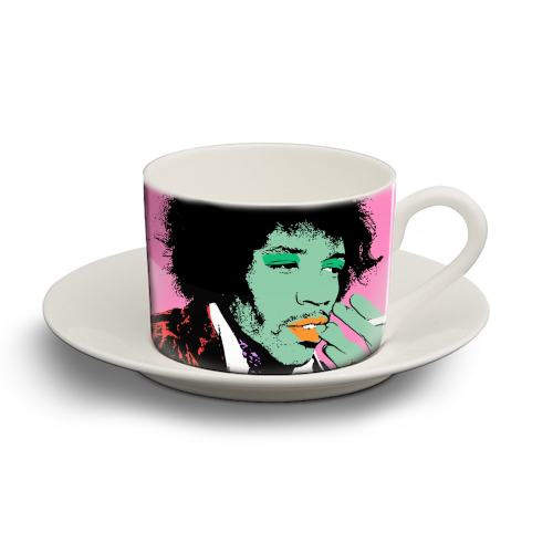 Jimi - personalised cup and saucer by Wallace Elizabeth