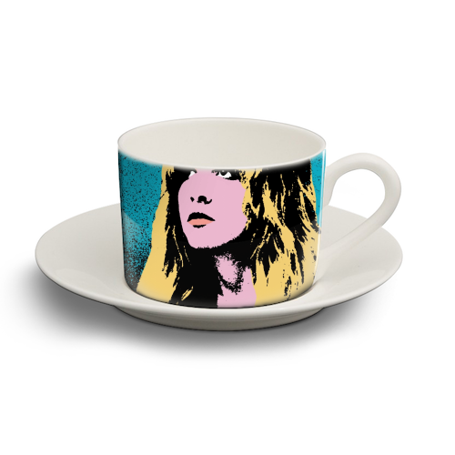 Stevie - personalised cup and saucer by Wallace Elizabeth