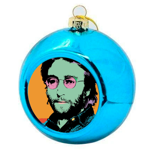 John - colourful christmas bauble by Wallace Elizabeth