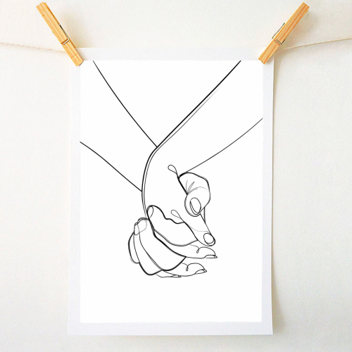 Holding on to you - A1 - A4 art print by Adam Regester