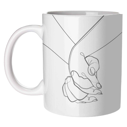 Holding on to you - unique mug by Adam Regester