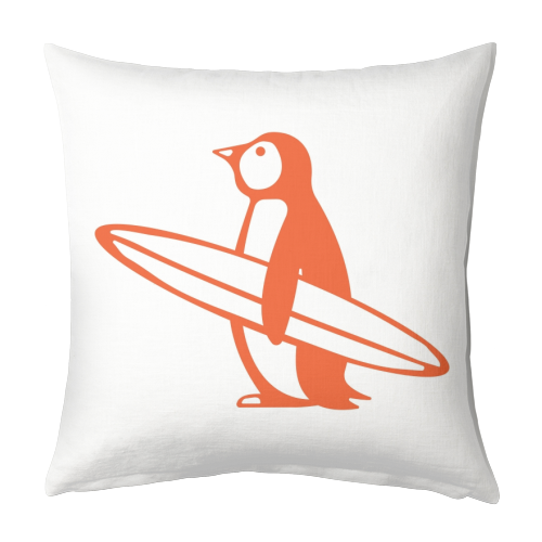 SURF PENGUIN - designed cushion by Arif Rahman