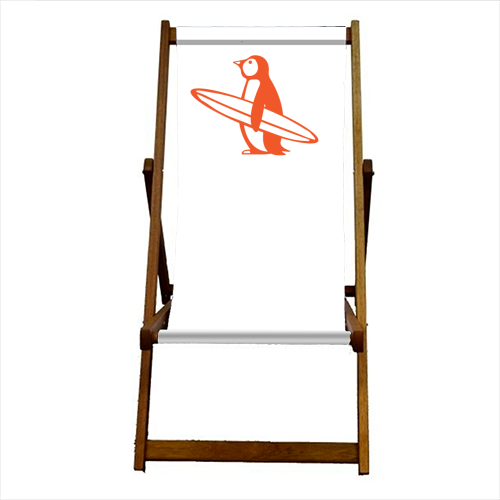 SURF PENGUIN - canvas deck chair by Arif Rahman