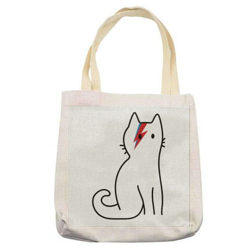Cat Bowie - printed tote bag by Arif Rahman