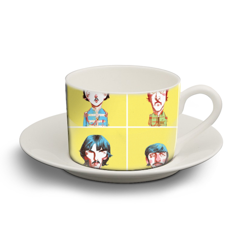 The Beatles 01 - personalised cup and saucer by Alexander Jackson