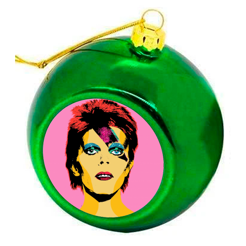 David - colourful christmas bauble by Wallace Elizabeth