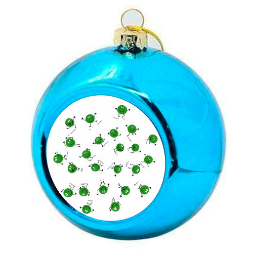 Ha Pea - colourful christmas bauble by Lucy Joy