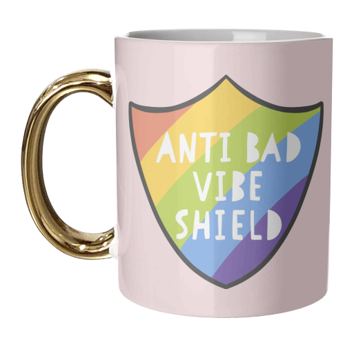 Bad Vibe Shield - unique mug by Alice Palazon