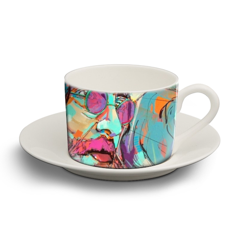 Imagine - personalised cup and saucer by Laura Selevos